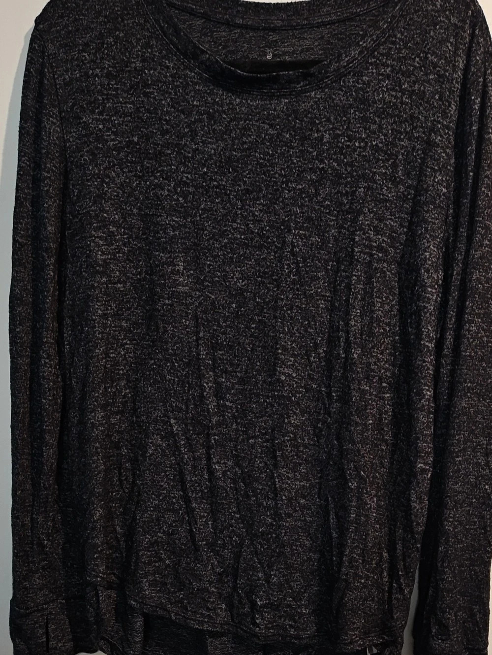 Cuddle Duds Black Long Sleeve Top